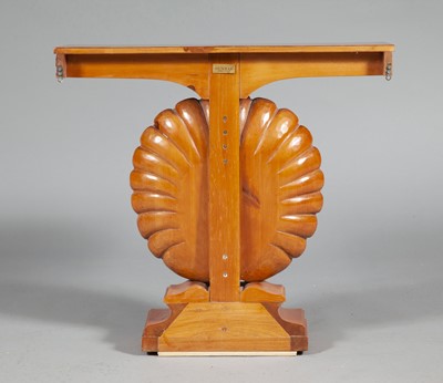 Lot 95 - Edward Wormley Stained Pine Shell Console