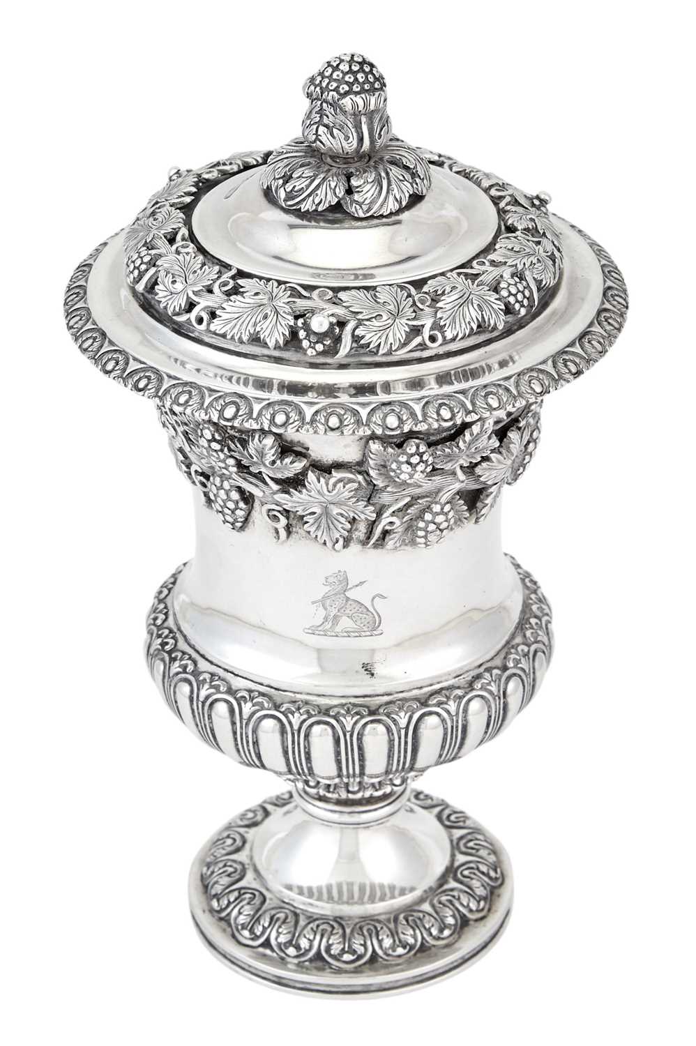 Lot 189 - Indian Colonial Silver Covered Cup