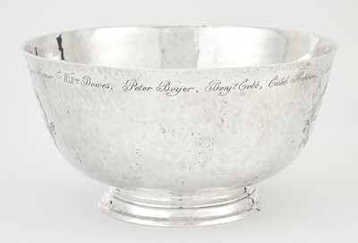 Lot 166 - American Sterling Silver Reproduction of Paul Revere's Sons of Liberty Bowl