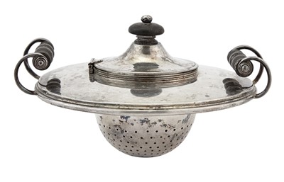 Lot 192 - Indian Colonial Silver Milk Strainer