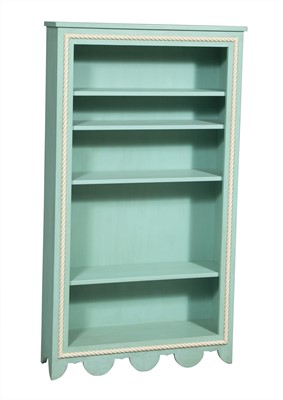 Lot 5026 - Bette Midler: Green Painted Wood Open Bookcase