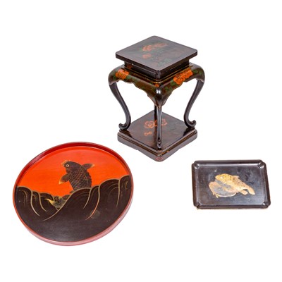 Lot 171 - Group of Three Japanese Lacquered Articles
