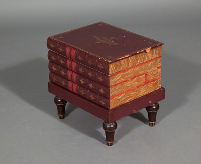 Lot 103 - Faux Book-Form Occasional End Table