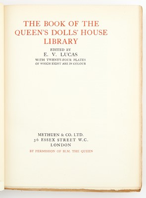 Lot 111 - BENSON The Book of the Queen's Dolls' House & The Book of the Queen's Dolls' House Library