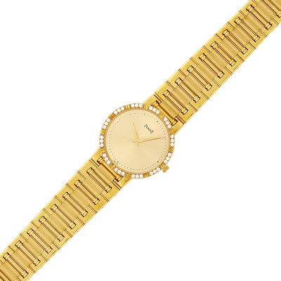 Lot 1116 - Piaget Gold and Diamond 'Dancer' Wristwatch