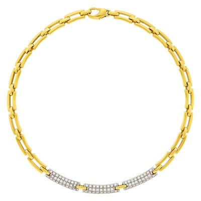 Lot 27 - Gold and Diamond Necklace