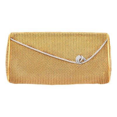 Lot 83 - Two-Color Gold and Diamond Evening Clutch