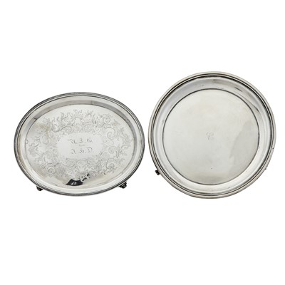 Lot 600 - Two American Silver Salvers