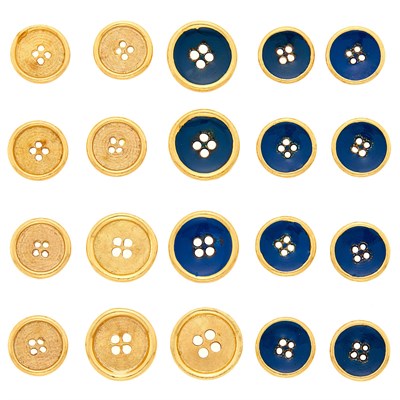 Lot 1101 - Two Sets of Gold Buttons