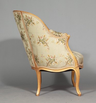 Lot 244 - Pair of Louis XV Style Giltwood Bergères
