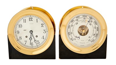 Lot 205 - Tiffany & Co. Brass Chelsea Clock and...