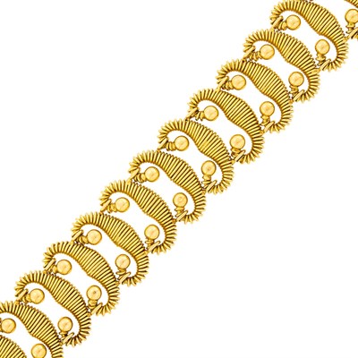 Lot 87 - Jaume Mercade Wide Gold Link Bracelet