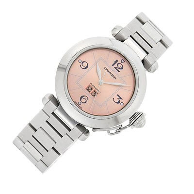 Lot 43 - Cartier Stainless Steel 'Pasha' Wristwatch, Ref. 2475