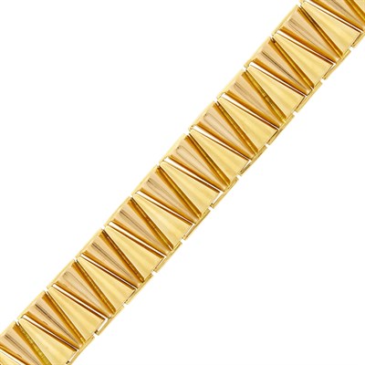 Lot 92 - Two-Color Gold Bracelet, France