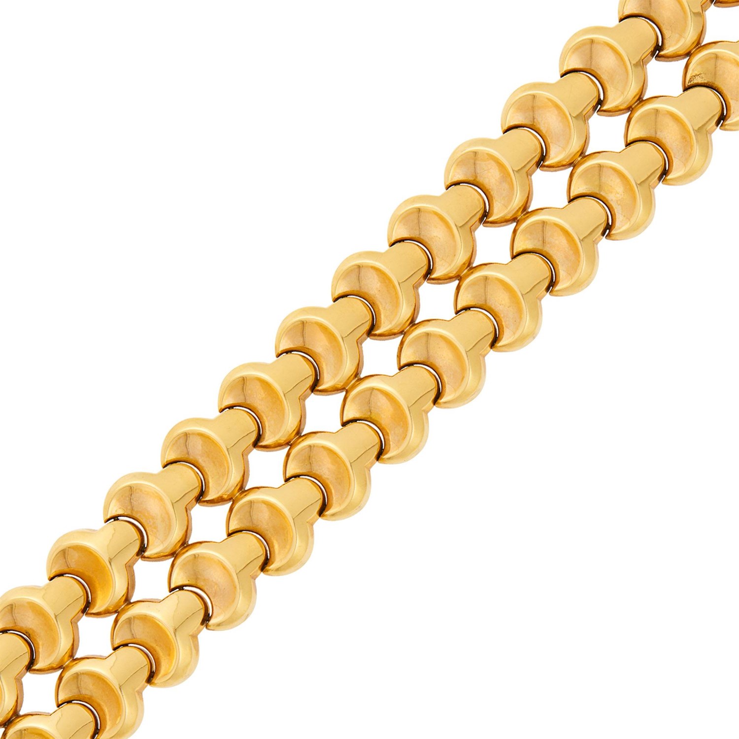 Lot 69 - Two Row Gold Bracelet, France