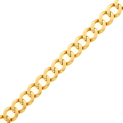 Lot 1042 - Gold Curb Link Bracelet