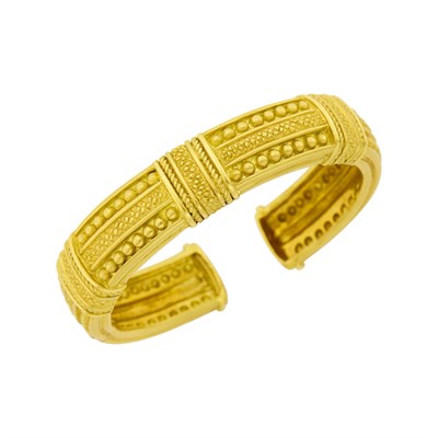Lot 23 - Judith Ripka Gold Bangle Bracelet