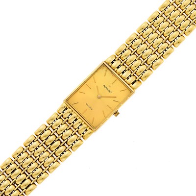 Lot 1037 - Movado Gold Wristwatch