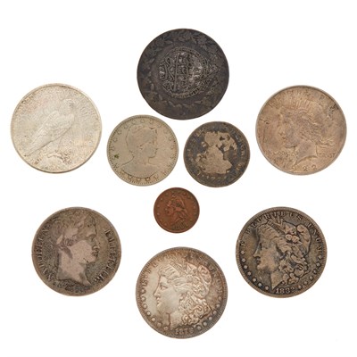 Lot 1116 - Group of Coins, Stamps and Cigar Bands...