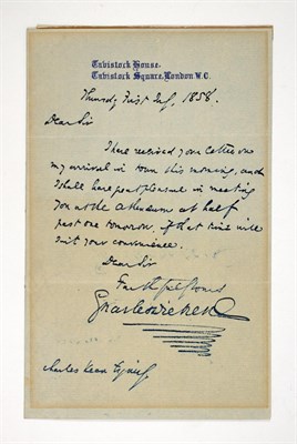 Lot 98 - DICKENS, CHARLES Autograph letter signed....