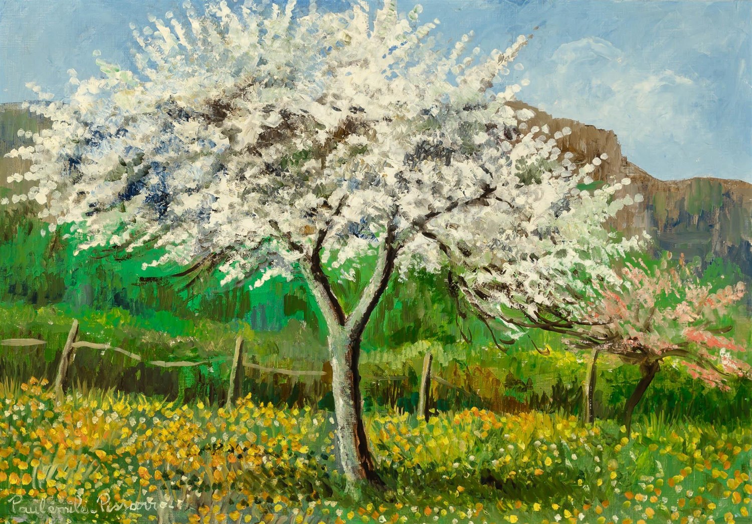 Lot 549 - Paulemile Pissarro French, 1884-1972 Pommiers...