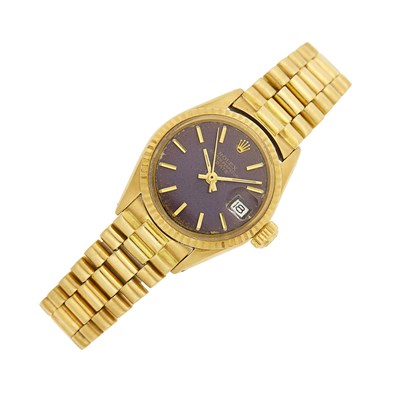 Lot 13 - Rolex Gold 'Datejust' Wristwatch, Ref. 6517