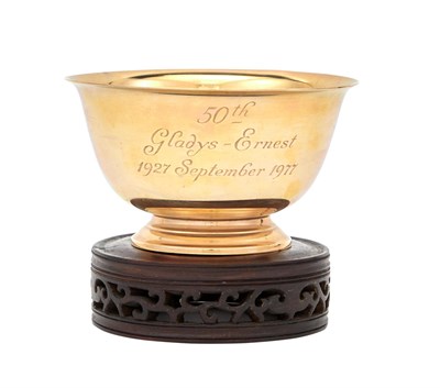 Lot 242 - Tiffany & Co. 14 Karat Gold Revere Form Bowl