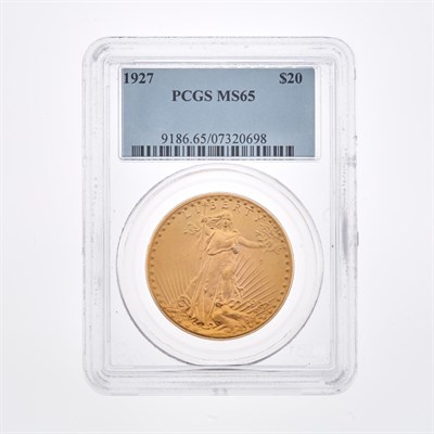 Lot 1084 - United States 1927 $20 St. Gaudens PCGS MS65