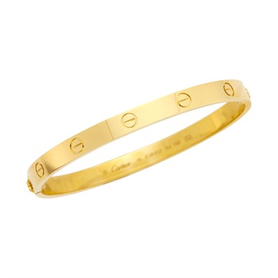 Lot 3 - Cartier Gold 'Love' Bangle Bracelet