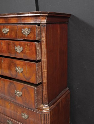 Lot 124 - George II Inlaid Walnut Chest on Stand