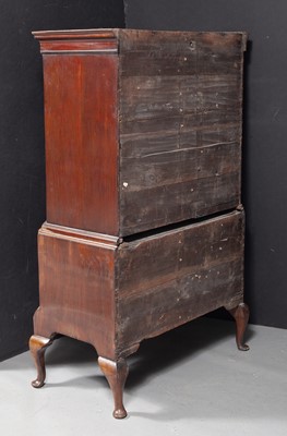 Lot 124 - George II Inlaid Walnut Chest on Stand