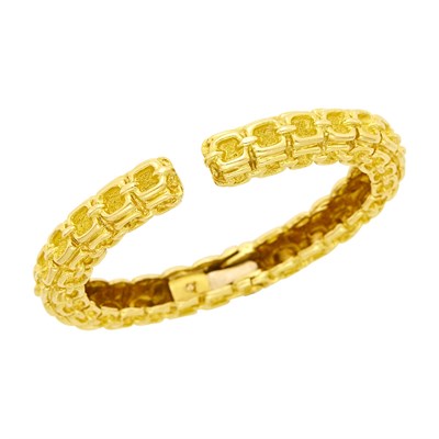 Lot 95 - Wander Gold Bangle Bracelet, France