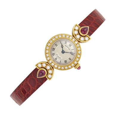 Lot 27 - Breguet Gold, Diamond and Cabochon Ruby 'Classique Cocktail' Wristwatch, Ref. 8331