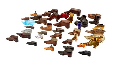 Lot 222 - Group of Victorian Miniature Shoes Including...