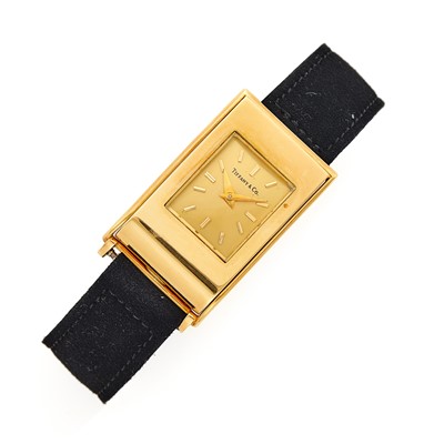Lot 1109 - Tiffany & Co., Schlumberger Gold Buckle Wristwatch