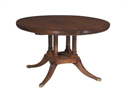 Lot 158 - Regency Style Mahogany Circular Extension Dining Table