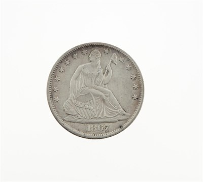 Lot 1023 - United States 1867-S Liberty Seated Half Dollar