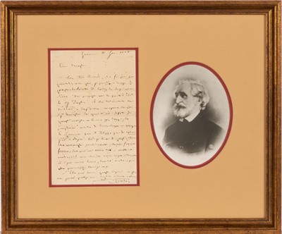 Lot 5159 - An autograph letter signed by Verdi