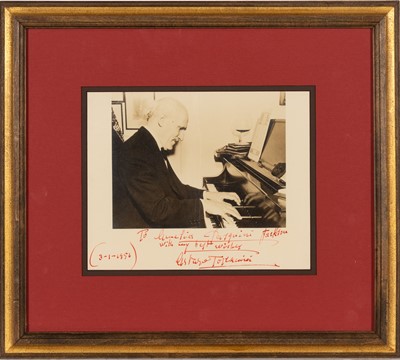 Lot 5157 - Two items signed by the great Italian conductor