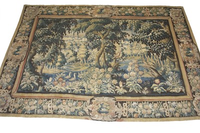 Lot 882 - Aubusson Verdure Tapestry