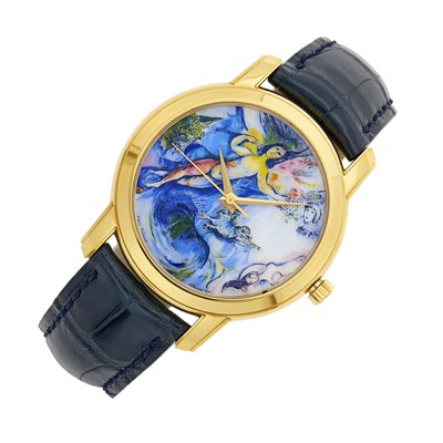 Lot 67 - Vacheron Constantin Gold 'Métiers d'Art, Chagall & L'Opéra de Paris Collection, Hommage to W.A. Mozart, Pièce Unique' Wristwatch