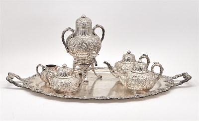 Lot 88 - J.E. Caldwell Sterling Silver Tea and Coffee Service