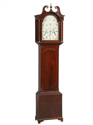 Lot 98 - Scottish Inlaid Mahogany Tall Case Clock