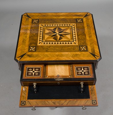 Lot 212 - Victorian Inlaid Marquetry and Part Ebonized Center/Games Table