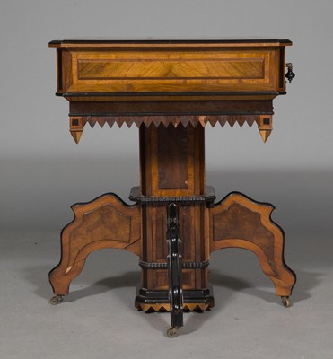 Lot 212 - Victorian Inlaid Marquetry and Part Ebonized Center/Games Table