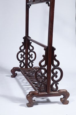 Lot 67 - A Chinese Hardwood Clothing Rack, Yijia