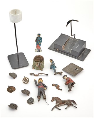 Lot 1121 - Metal Bank Parts and Accessories Lot of odds...