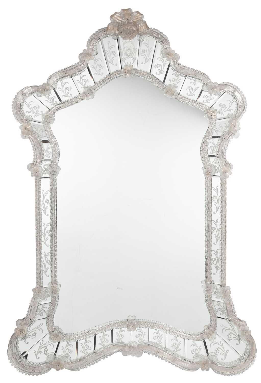 Lot 222 - Venetian Mirror Framed Mirror