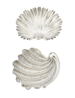 Lot 137 - Two Buccellati Sterling Silver Shell-Form Dishes