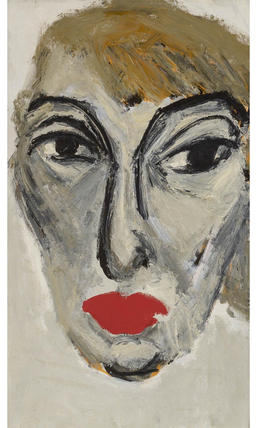 Lot 589 - Karel Appel Dutch, 1921-2006 Portrait of Nina...